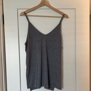 Athleta Gray V-Neck Spaghetti Strap Cami